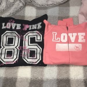 Victoria Secret Zip Ups